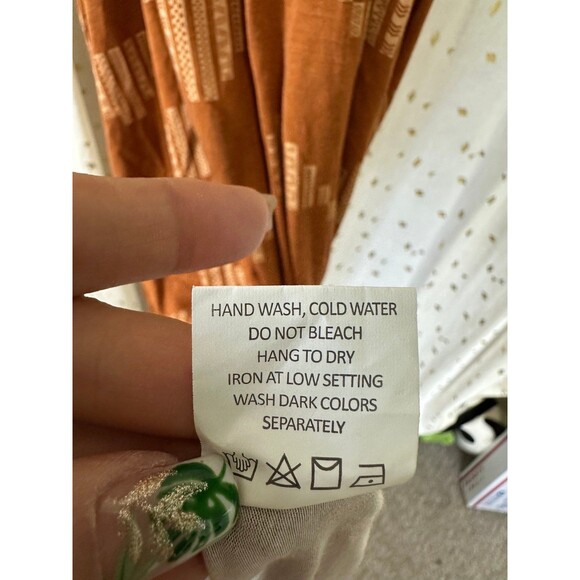 Hawaii's Finest Kapala Collection Hawaiian Tribal A-Line Back Tie Halter Dress L - Picture 7 of 7